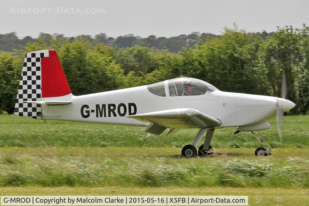 G-MROD, 2007 Vans RV-7A C/N PFA 323-14432, Vans RV-7A at the opening of Fishburn Airfield's new clubhouse, May 16th 2015.