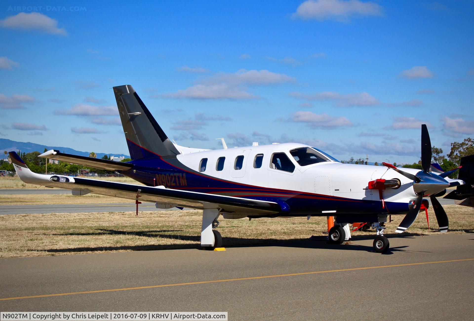 N902TM, 2015 Socata TBM-900 C/N 1103, Locally-based 2015 Socata TBM-900 on display at the 2016 Airport Day at Reid Hillview Airport, San Jose, CA.