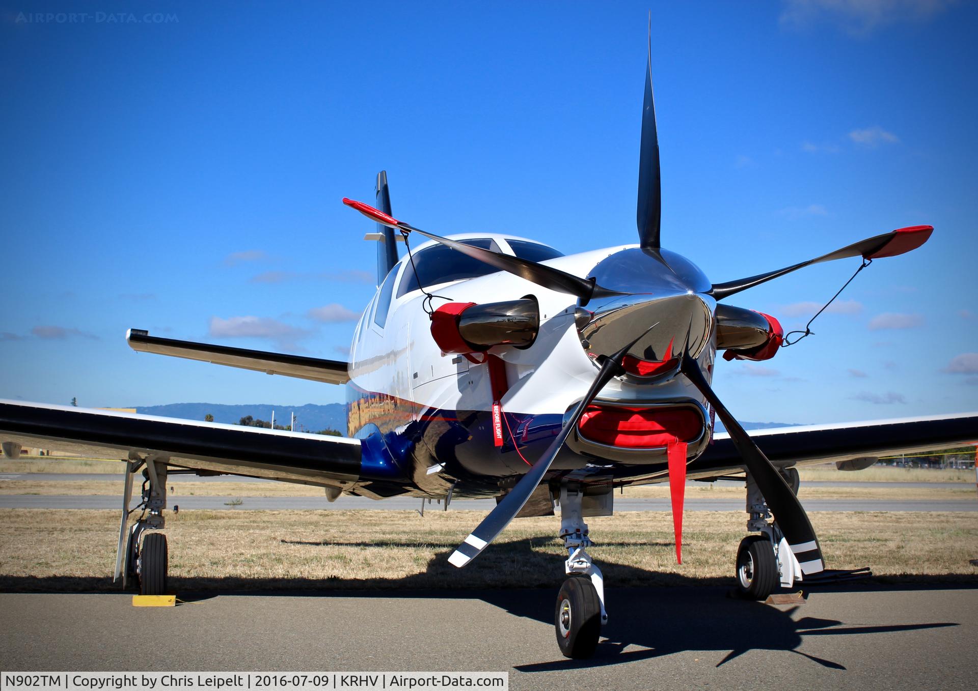 N902TM, 2015 Socata TBM-900 C/N 1103, Locally-based 2015 Socata TBM-900 on display at the 2016 Airport Day at Reid Hillview Airport, San Jose, CA.