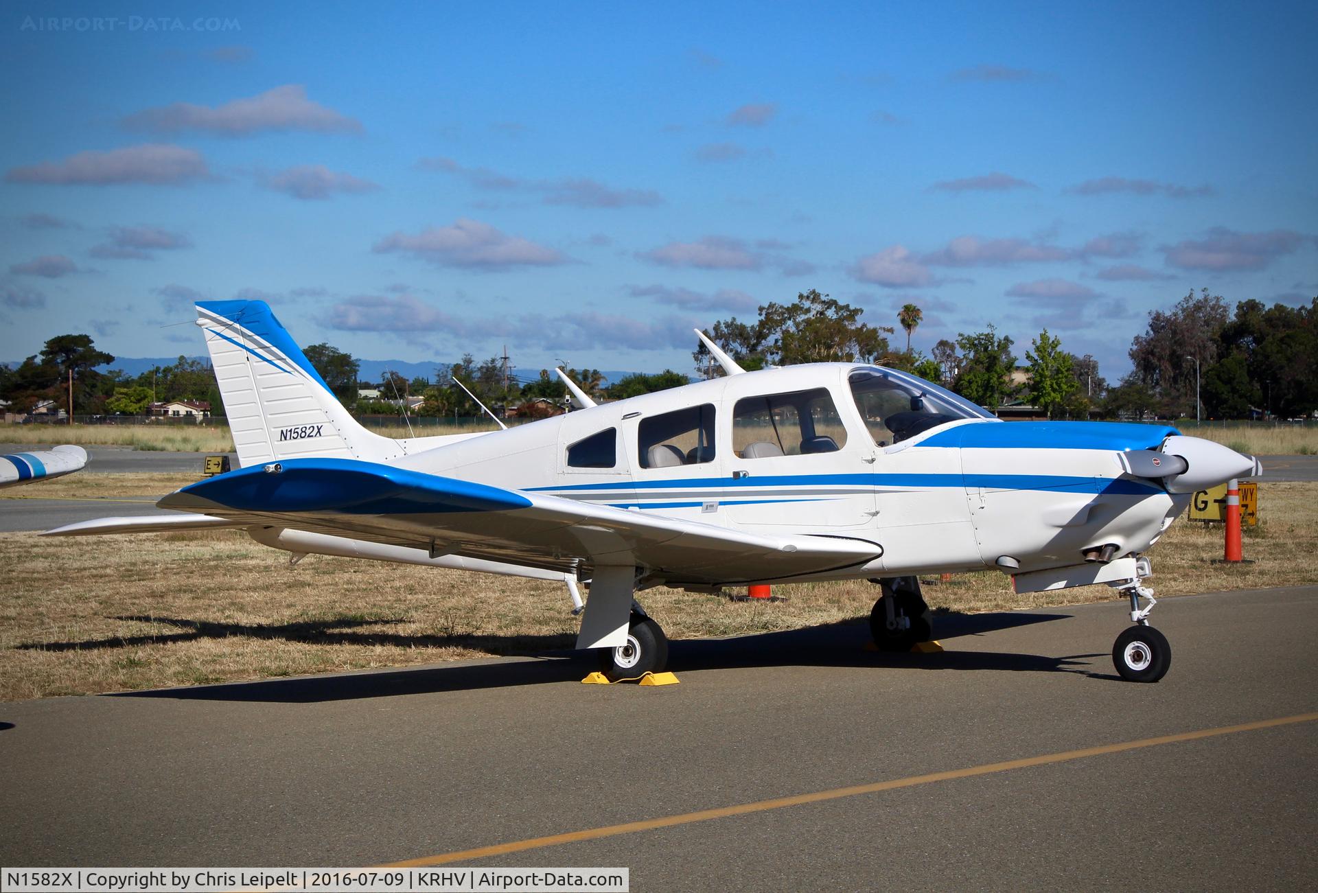 N1582X, 1975 Piper PA-28R-200 Cherokee Arrow C/N 28R-7535340, Locally-based 1975 Piper PA-28R on display at the 2016 Airport Day at Reid Hillview Airport, San Jose, CA.
