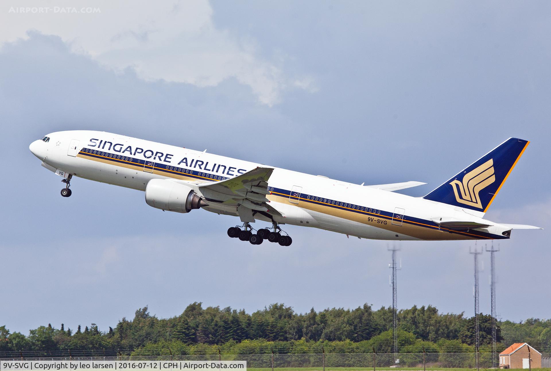 9V-SVG, 2002 Boeing 777-212/ER C/N 30872, Copenhagen 12.7.16