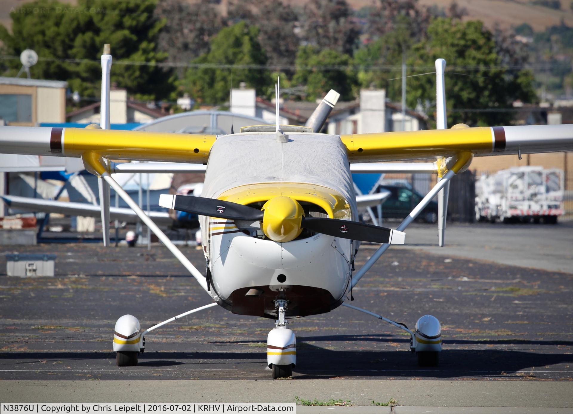 N3876U, 1964 Cessna 336 Skymaster C/N 336-0176, Bay area based 1964 Cessna 336 in for maintenance at Reid Hillview Airport, San Jose, CA.