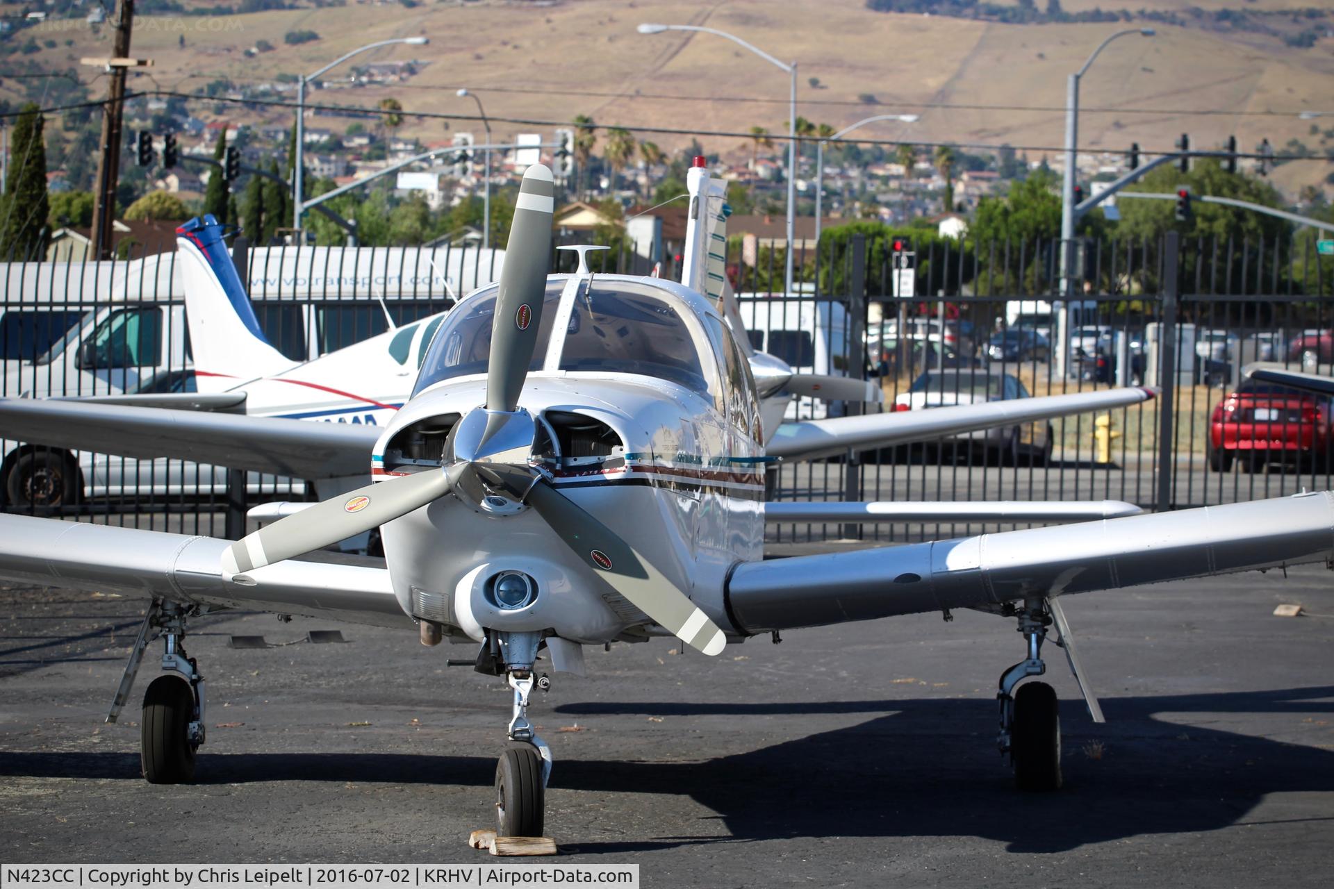 N423CC, 1978 Piper PA-28R-201T Cherokee Arrow III C/N 28R-7803368, Locally-based 1978 Piper PA-28R parked on the Lafferty ramp at Reid Hillview Airport, San Jose, CA.