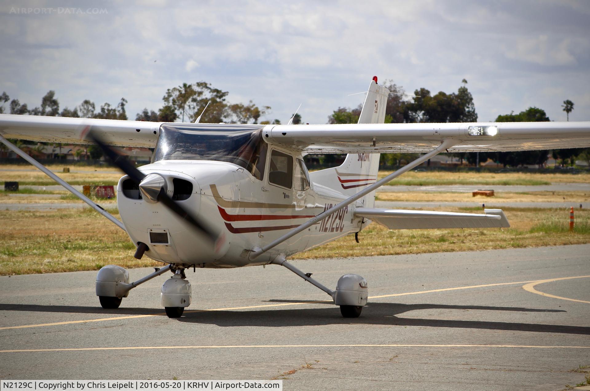 N2129C, 2003 Cessna 172S C/N 172S9436, Locally-based 2003 Cessna 172S taxing out for departure at Reid Hillview Airport, San Jose, CA.