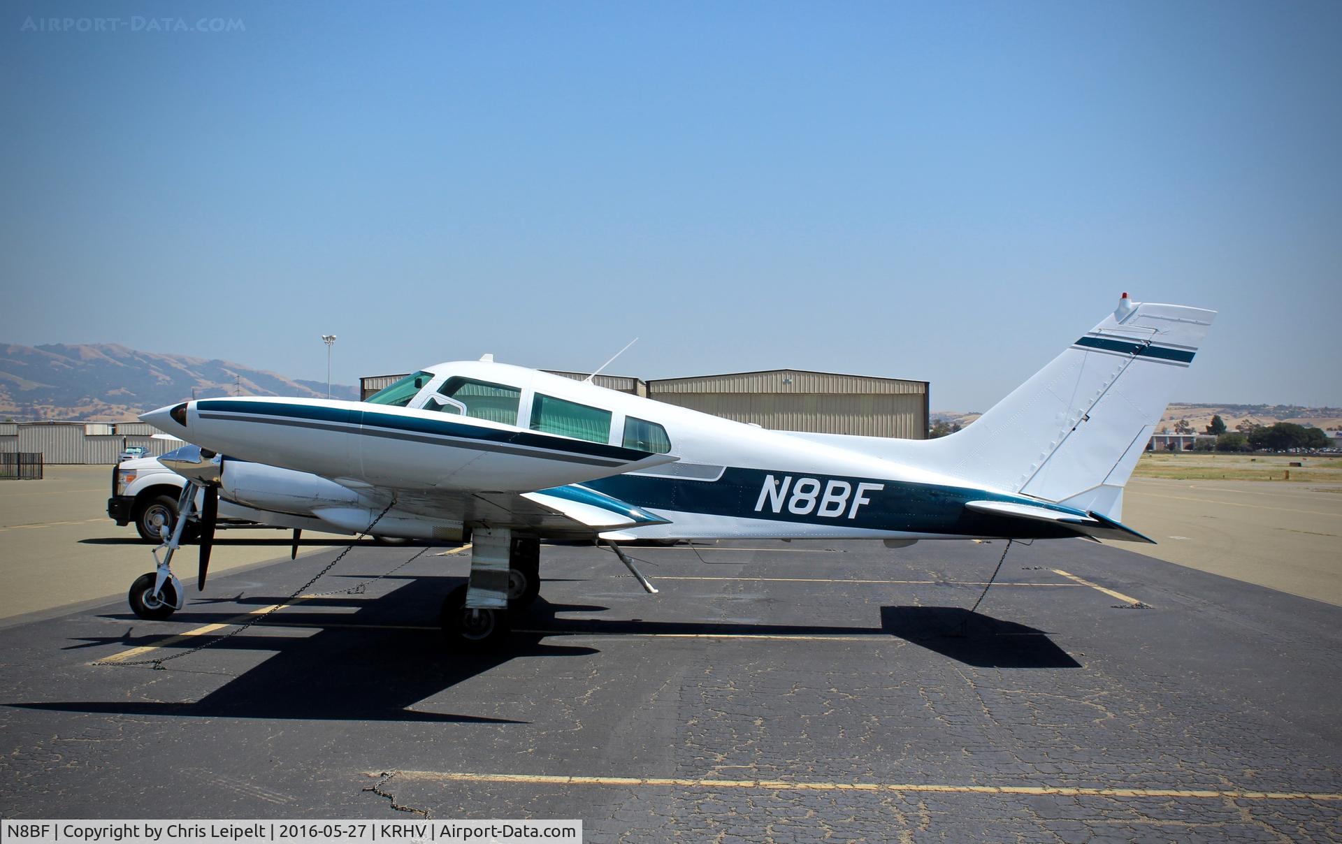 N8BF, 1965 Cessna 310J C/N 310J0140, Eight Bravo Foxtrot LLC (Bakersfield, CA) 1965 Cessna C310J parked on the transient ramp at Reid Hillview Airport, San Jose, CA.