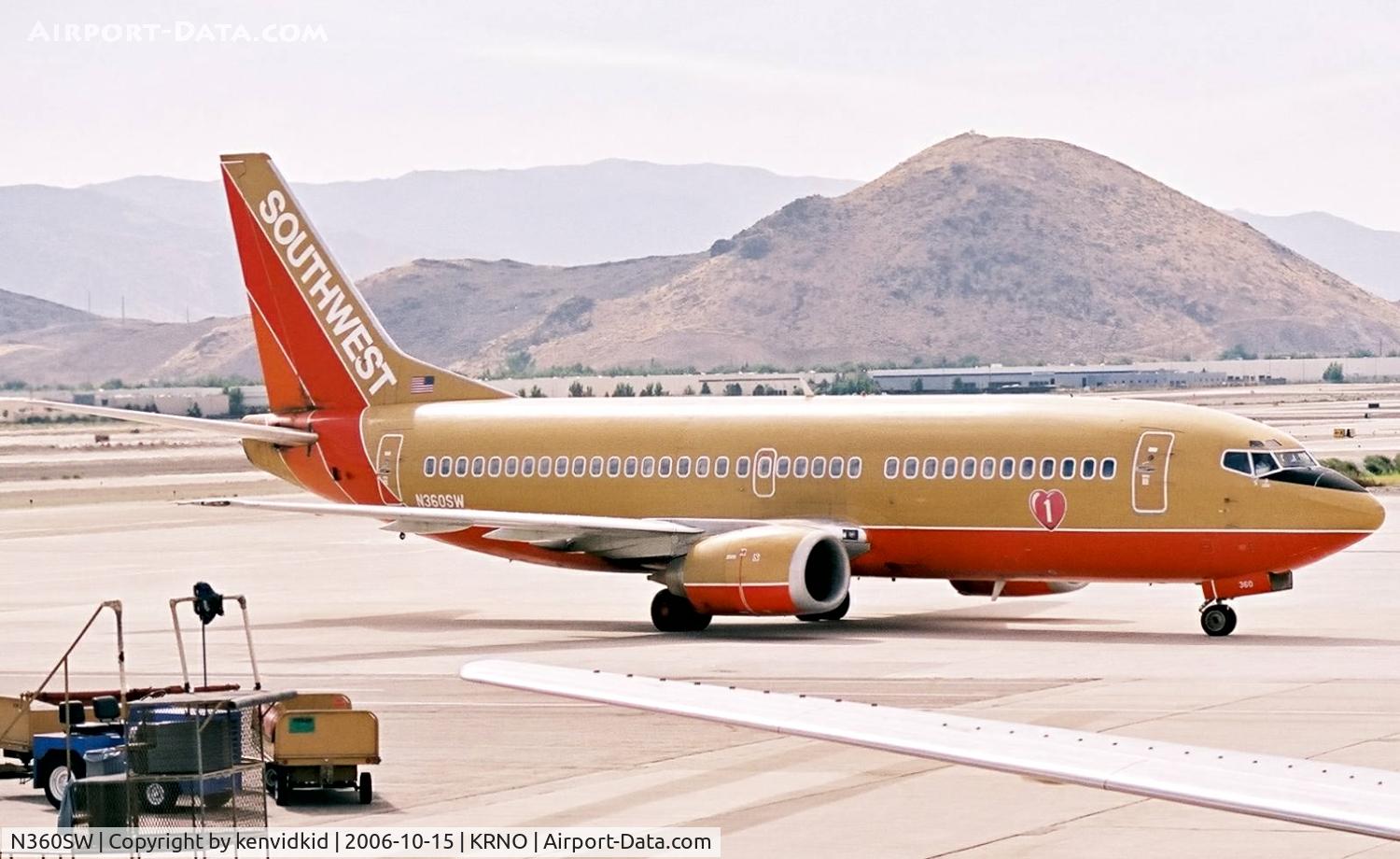 N360SW, 1992 Boeing 737-3H4 C/N 26571, Southwest Airlines