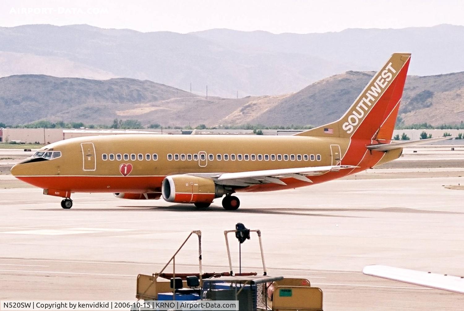 N520SW, 1991 Boeing 737-5H4 C/N 25319, Southwest Airlines