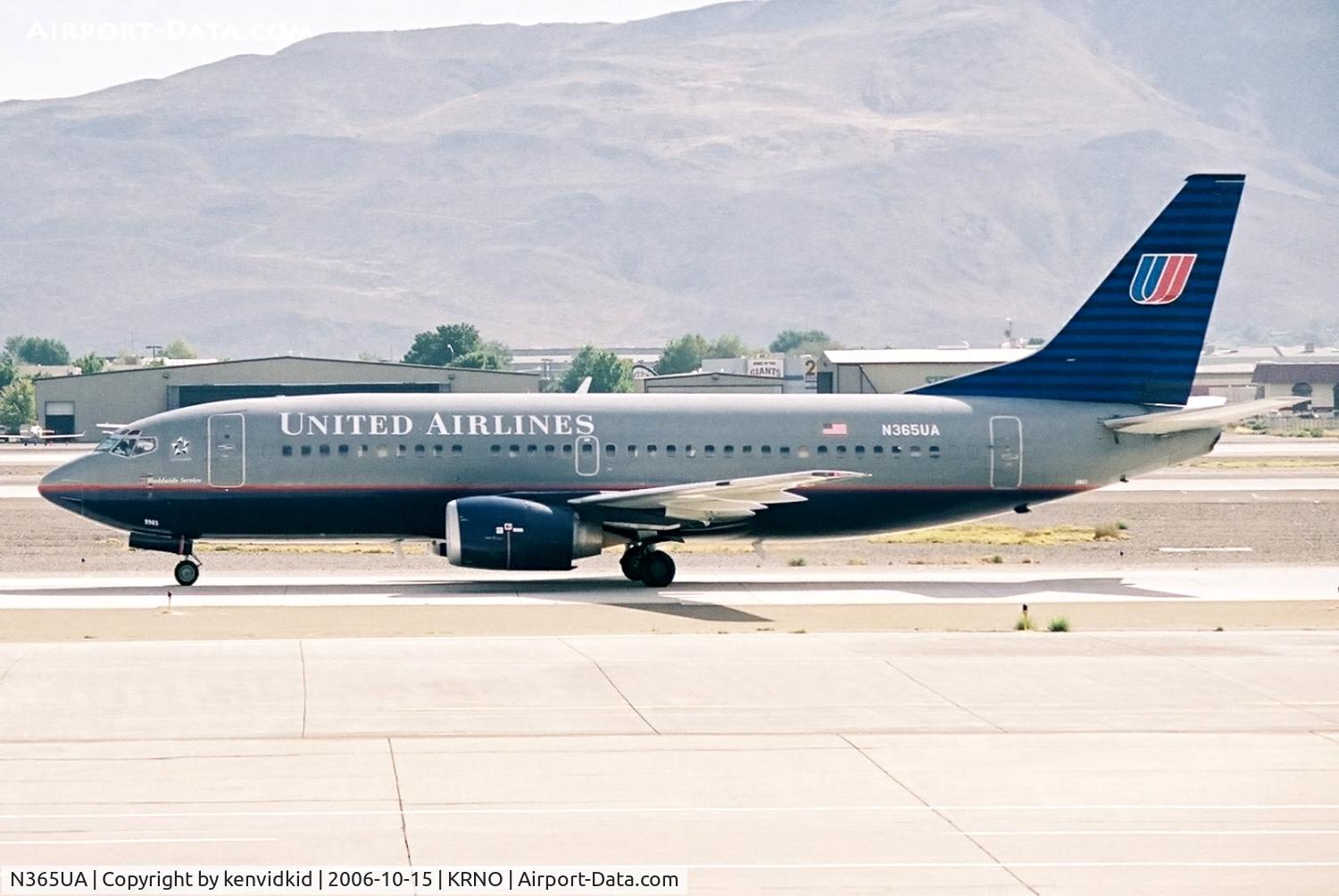 N365UA, 1989 Boeing 737-322 C/N 24534, United Airlines