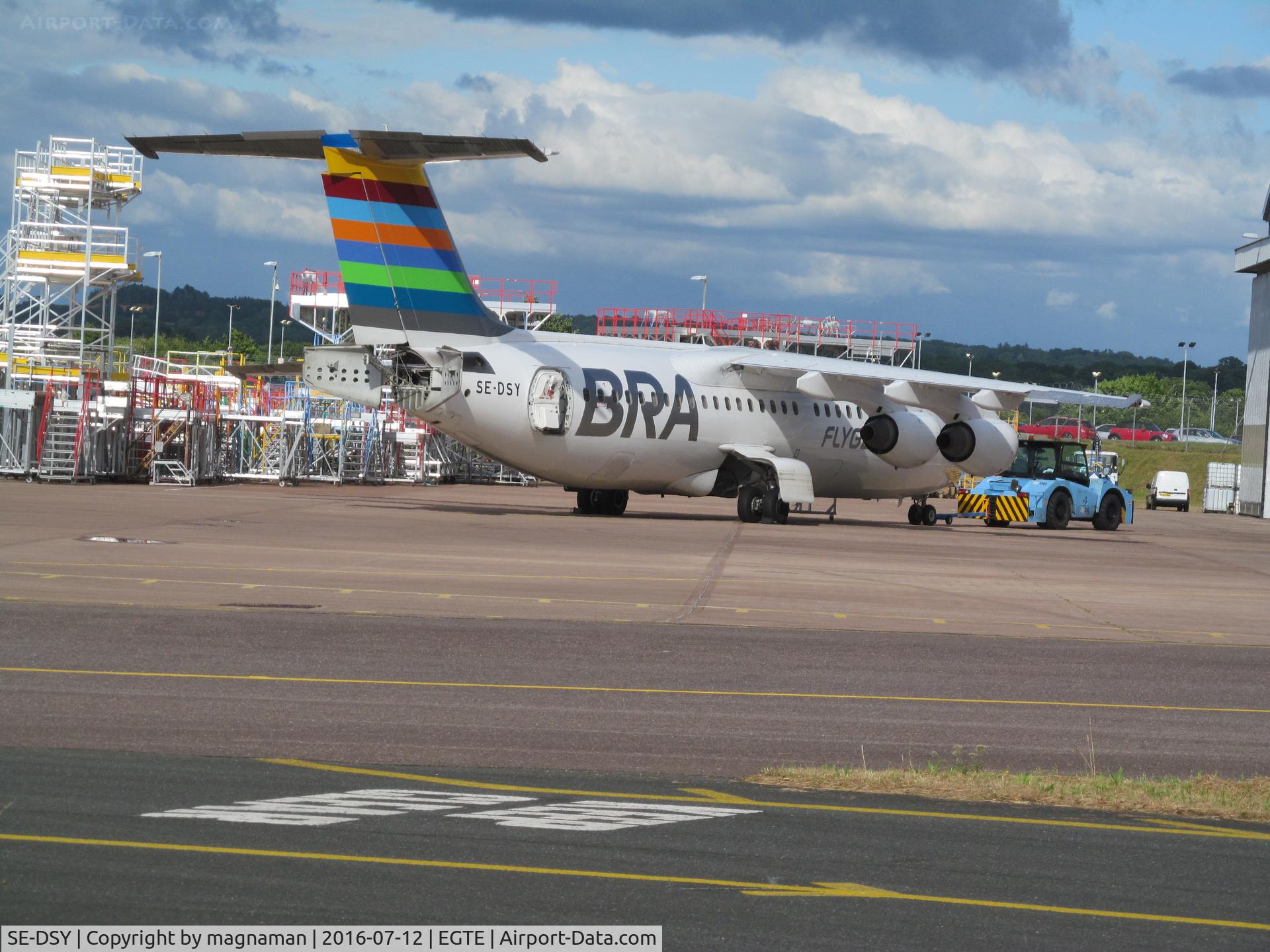 SE-DSY, 1995 British Aerospace Avro 146-RJ100 C/N E3263, nice colour scheme