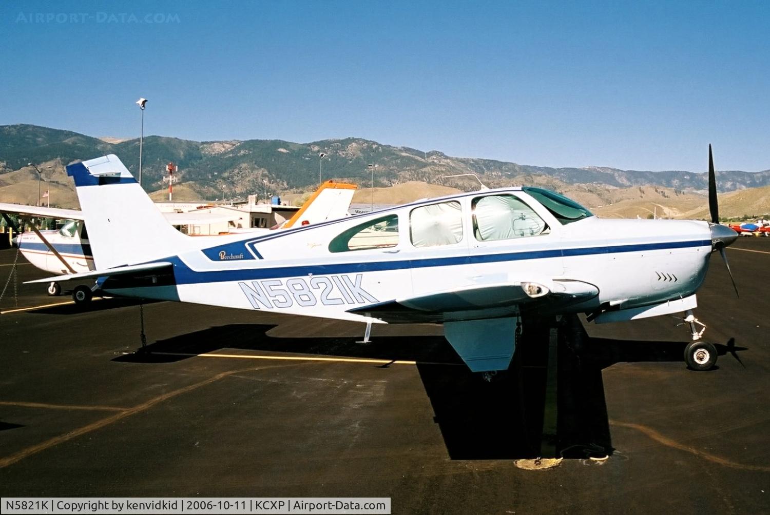N5821K, 1965 Beech 35-C33 Debonair C/N CD-894, Carson City