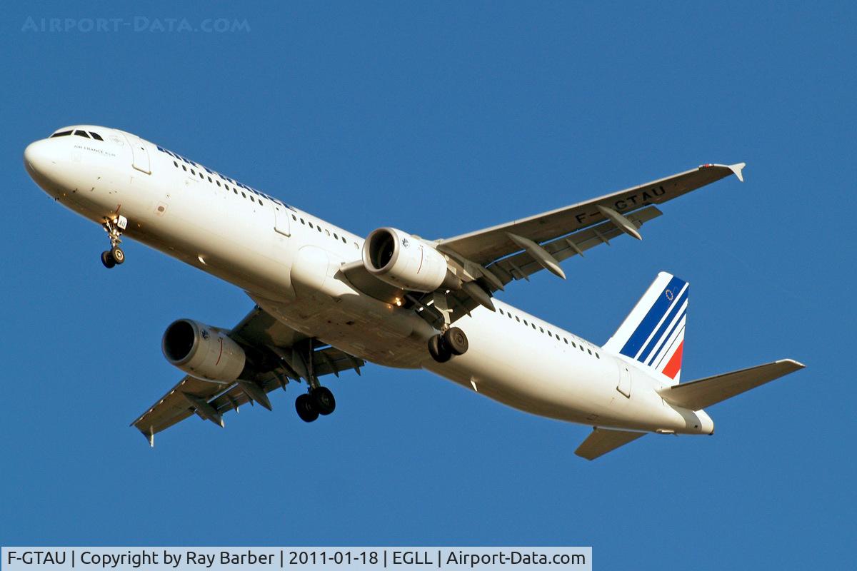 F-GTAU, 2009 Airbus A321-212 C/N 3814, Airbus A321-211 [3814] (Air France) Home~G 18/01/2011. On approach 27R.