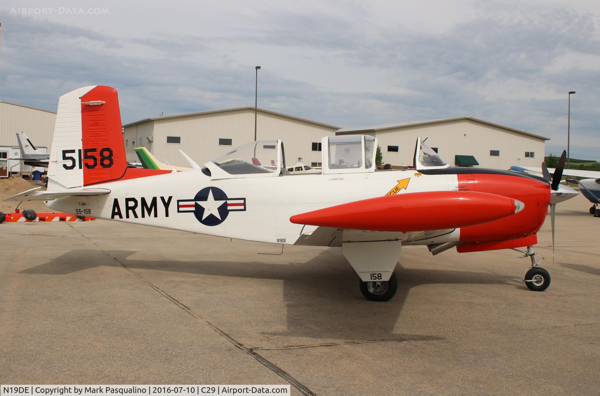 N19DE, 1961 Beech A45 Mentor C/N G-715, Beech T-34A