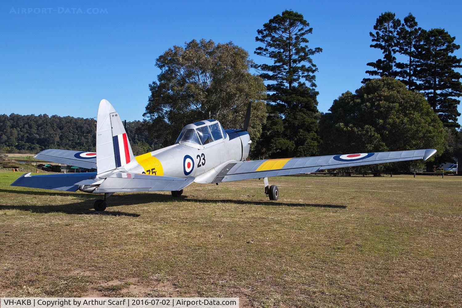 VH-AKB, 1950 De Havilland DHC-1 Chipmunk T.10 C/N C1/0123, VH-AKB Luskintyre NSW July 2016
