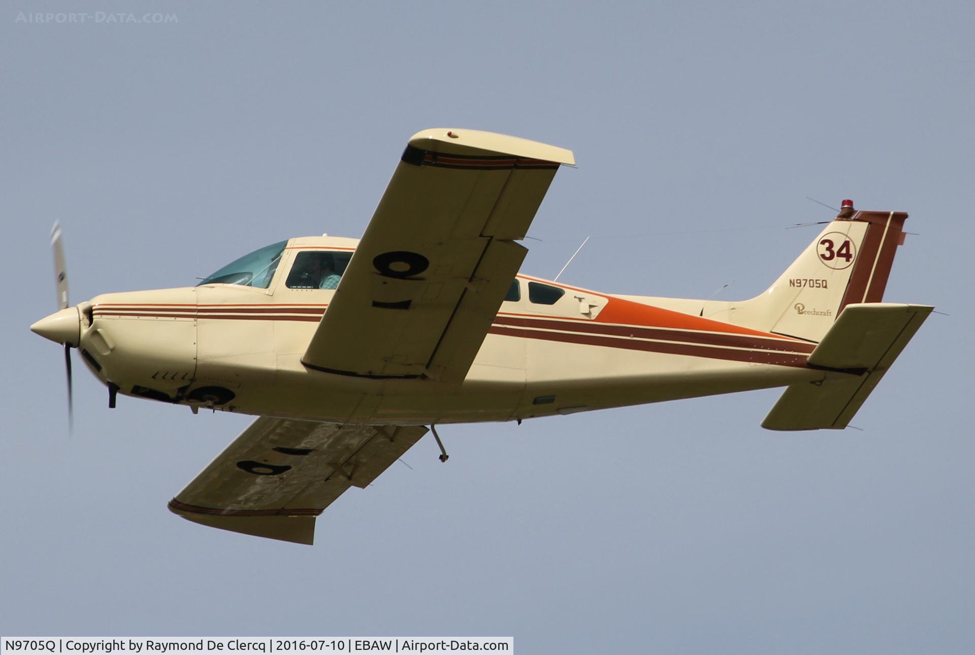 N9705Q, 1970 Beech A24R Musketeer Super R C/N MC-61, Take off.