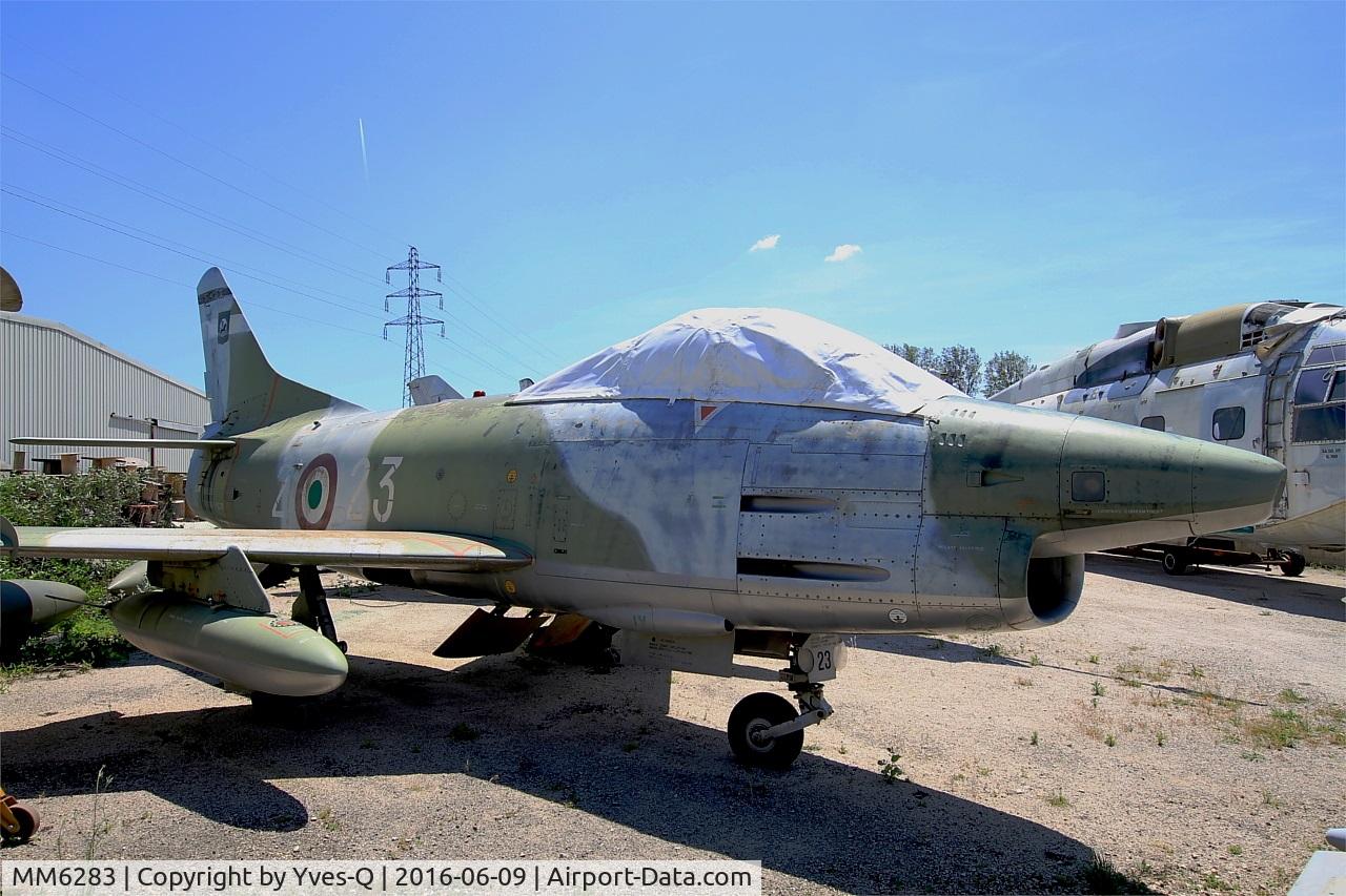 MM6283, Fiat G-91R/1 C/N 49, Fiat G-91R-1, preserved at les amis de la 5ème escadre Museum, Orange