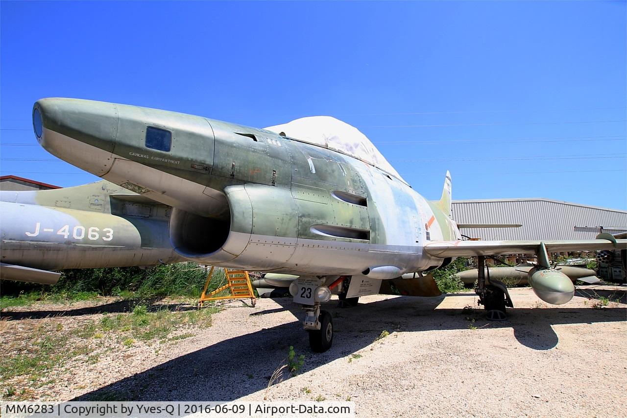 MM6283, Fiat G-91R/1 C/N 49, Fiat G-91R-1, preserved at les amis de la 5ème escadre Museum, Orange