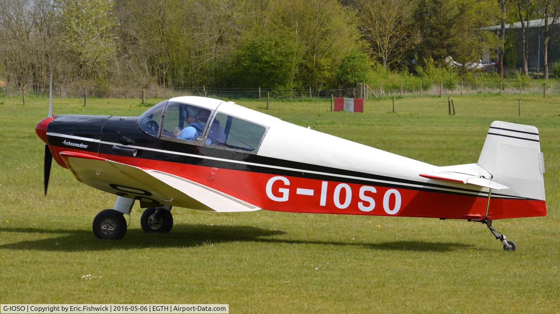 G-IOSO, 1961 CEA Jodel DR.1050 Ambassadeur C/N 46, 1. G-IOSO preparing to depart Old Warden Airfield.