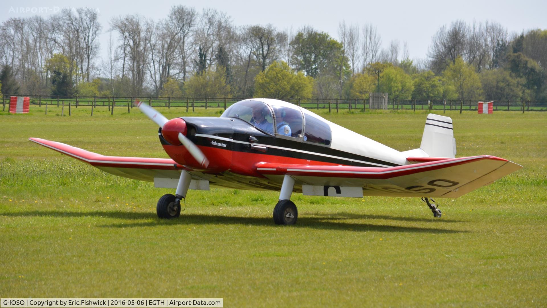 G-IOSO, 1961 CEA Jodel DR.1050 Ambassadeur C/N 46, 3. G-IOSO preparing to depart Old Warden Airfield.