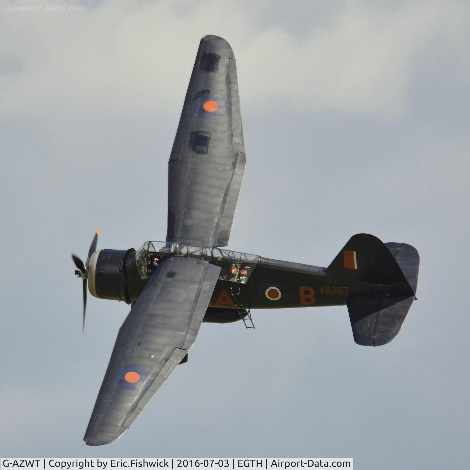 G-AZWT, 1938 Westland Lysander IIIA C/N Y1536, 41. V9367 (ex. RCAF 1582) at The Shuttleworth Collection.