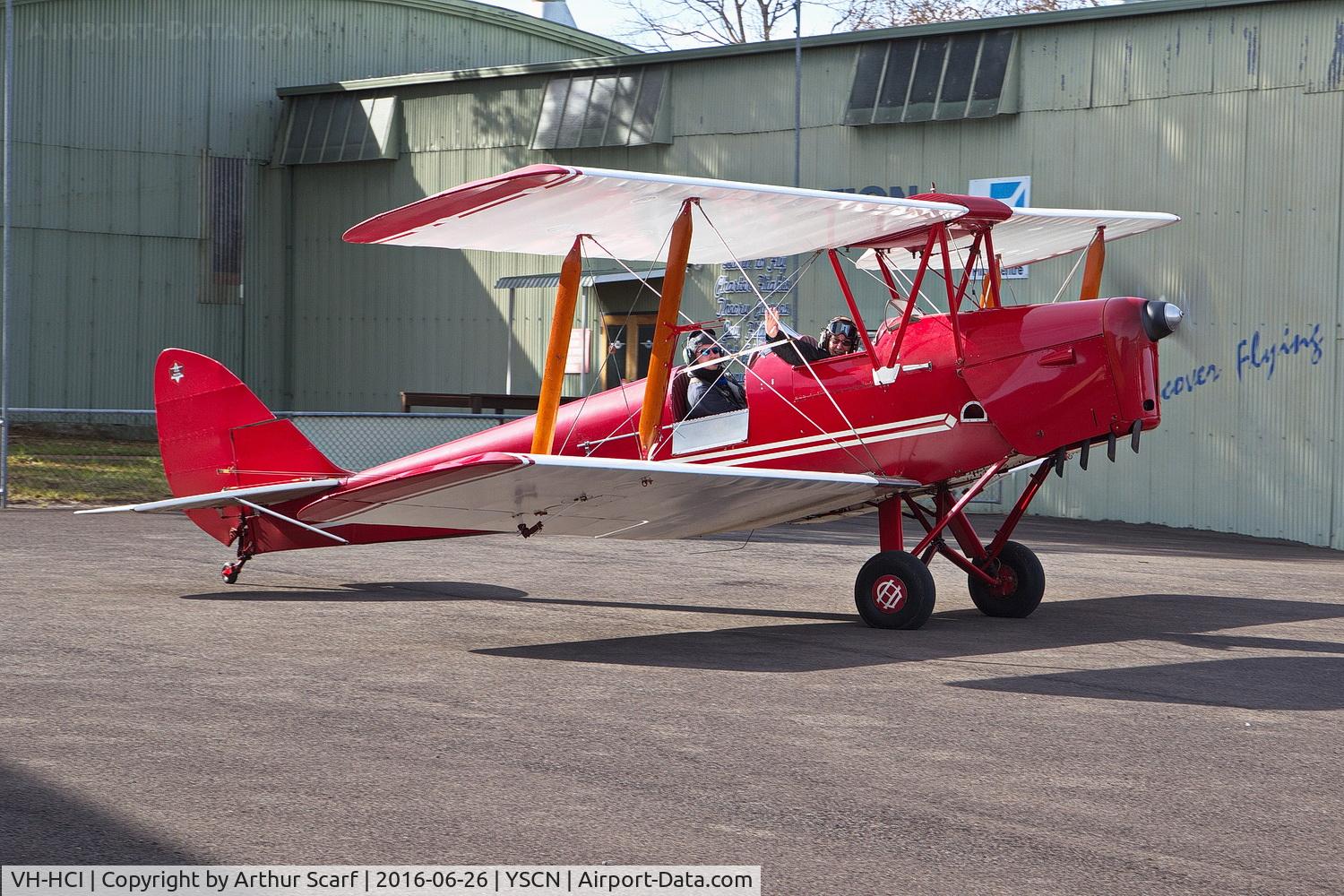 VH-HCI, 1940 De Havilland DH-82A Tiger Moth II C/N SA 87-5, VH-HCI Camden NSW June 2016