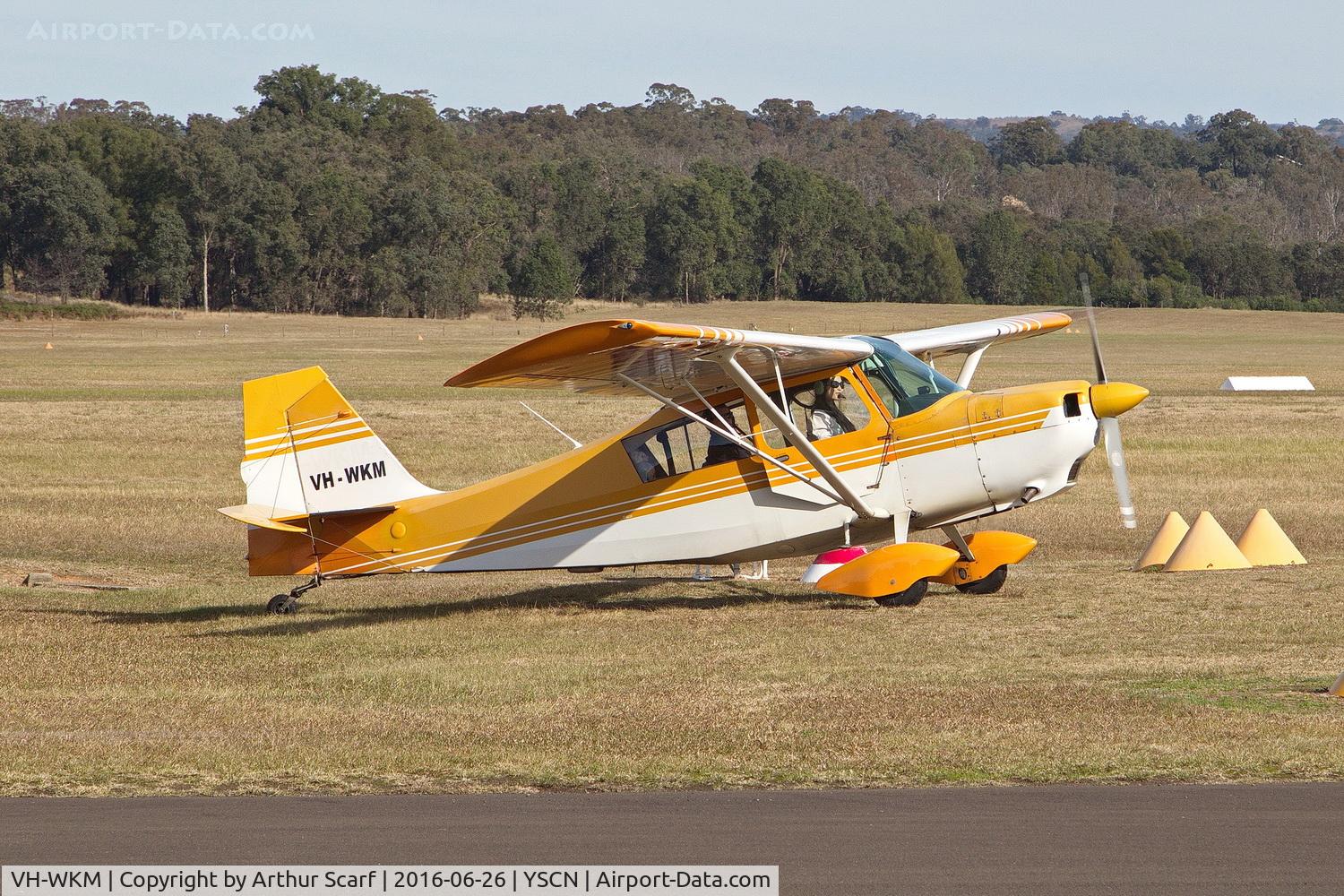 VH-WKM, 1980 American Champion 7GCBC Citabria Explorer C/N 1180-80, Camden NSW June 2016
