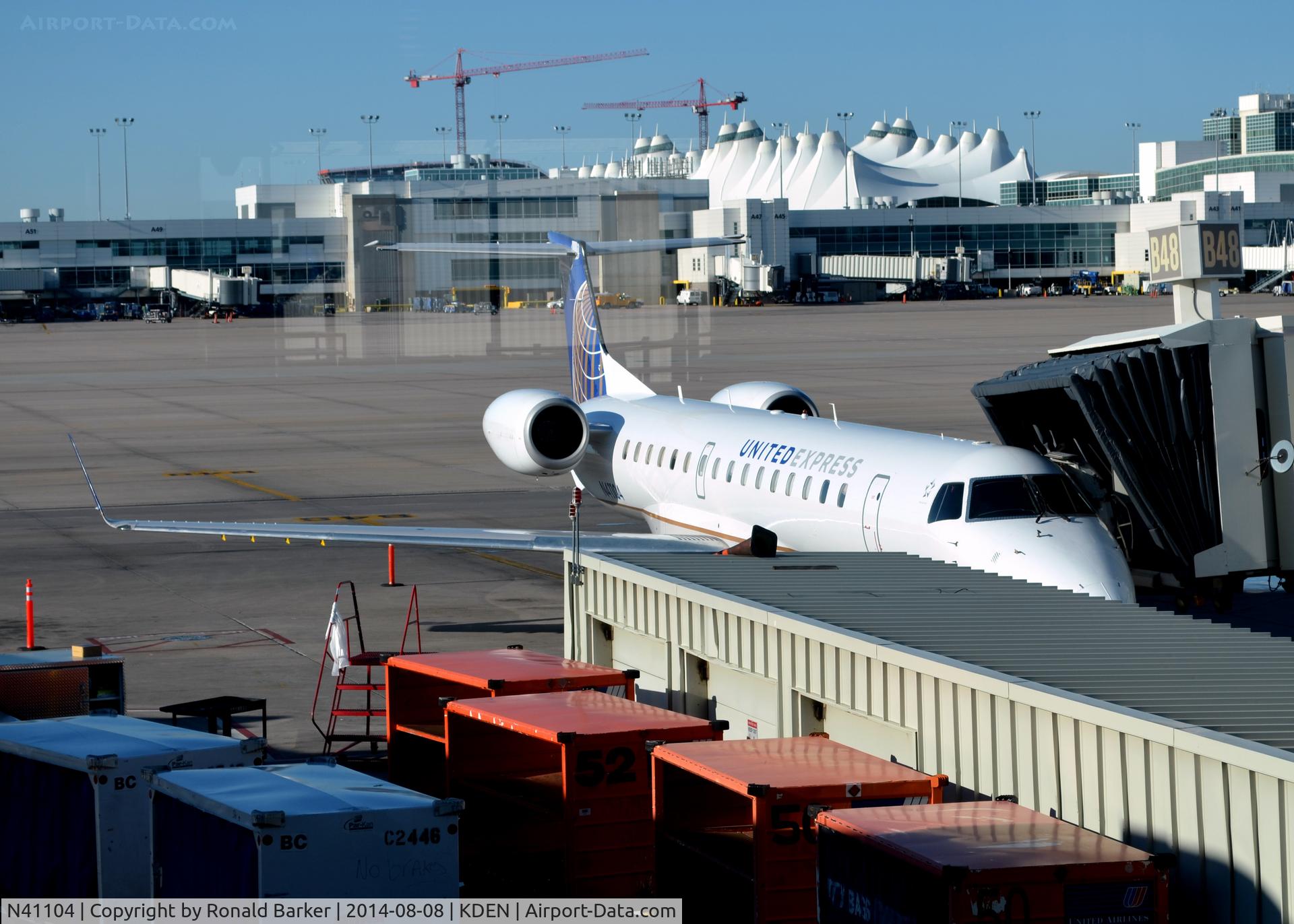 N41104, 2002 Embraer ERJ-145XR (EMB-145XR) C/N 145646, Gate B48 Denver