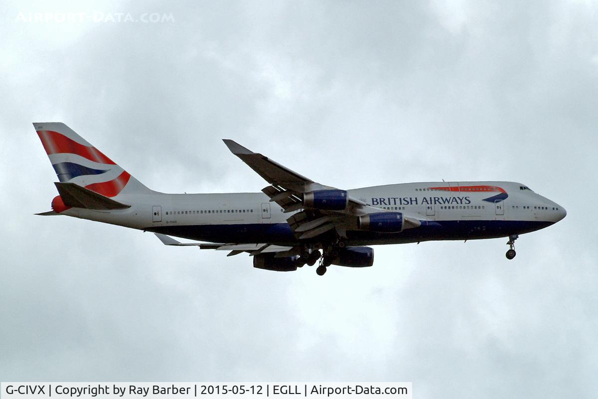 G-CIVX, 1998 Boeing 747-436 C/N 28852, Boeing 747-436 [28852] (British Airways) Home~G 12/05/2015. On approach 27L.