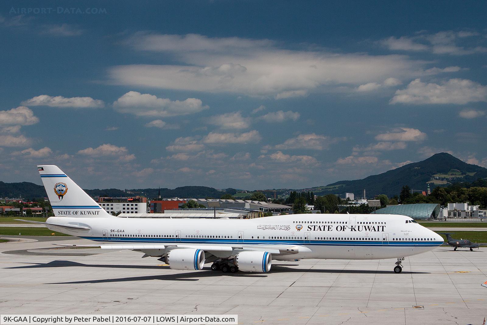 9K-GAA, 2012 Boeing 747-8JK C/N 38636, Sheik of Kuwait in Salzburg