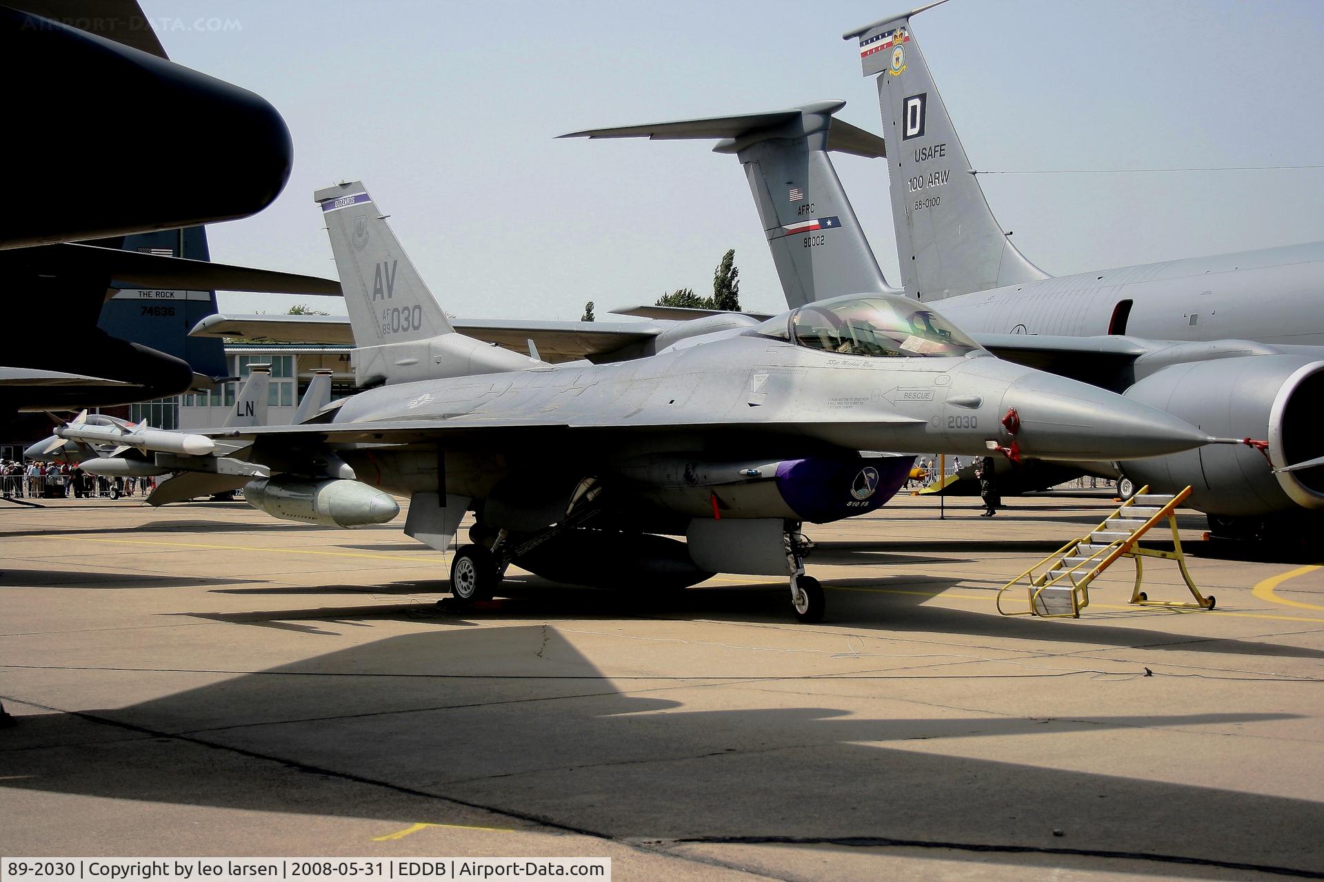 89-2030, 1989 General Dynamics F-16CM Fighting Falcon C/N 1C-183, Berlin Air Show 31.5.08