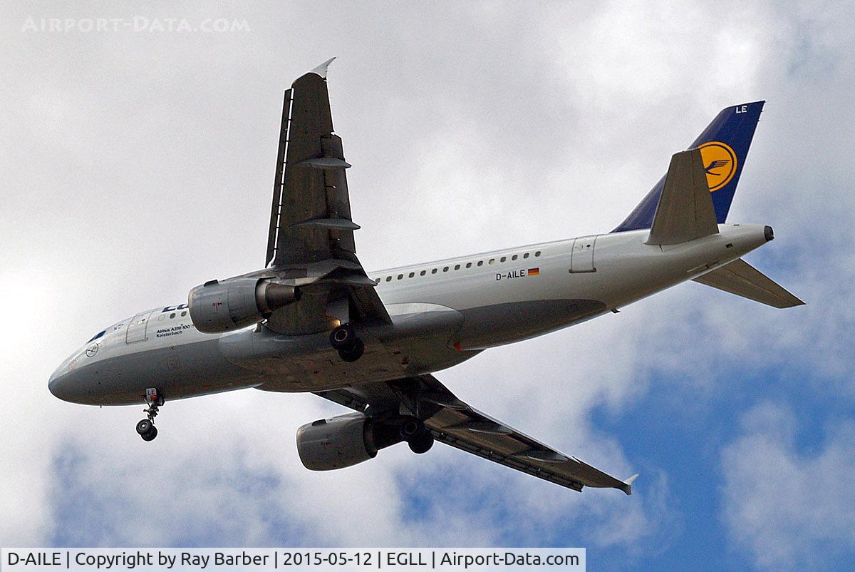 D-AILE, 1996 Airbus A319-114 C/N 627, D-AILE   Airbus A319-114 [0627] (Lufthansa) Home~G 12/05/2015. On approach 27R.