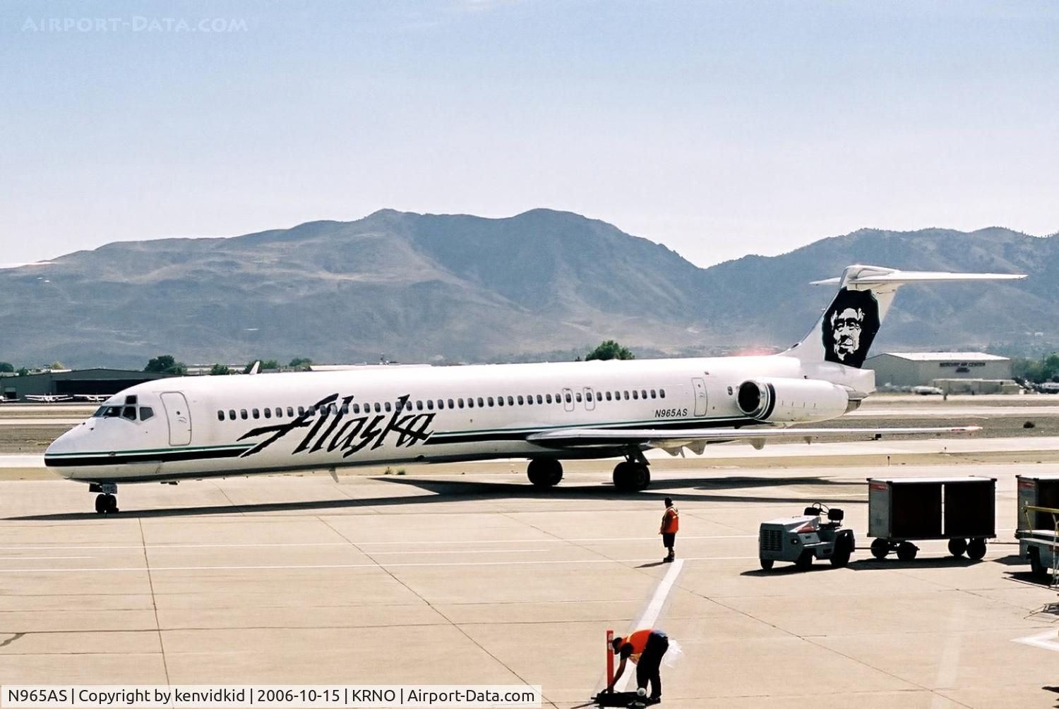N965AS, 1992 McDonnell Douglas MD-83 (DC-9-83) C/N 53079, Alaska Airlines