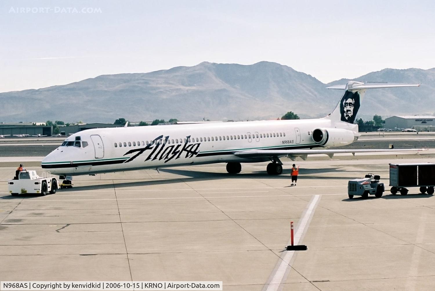 N968AS, 1991 McDonnell Douglas MD-83 (DC-9-83) C/N 53016, Alaska Airlines