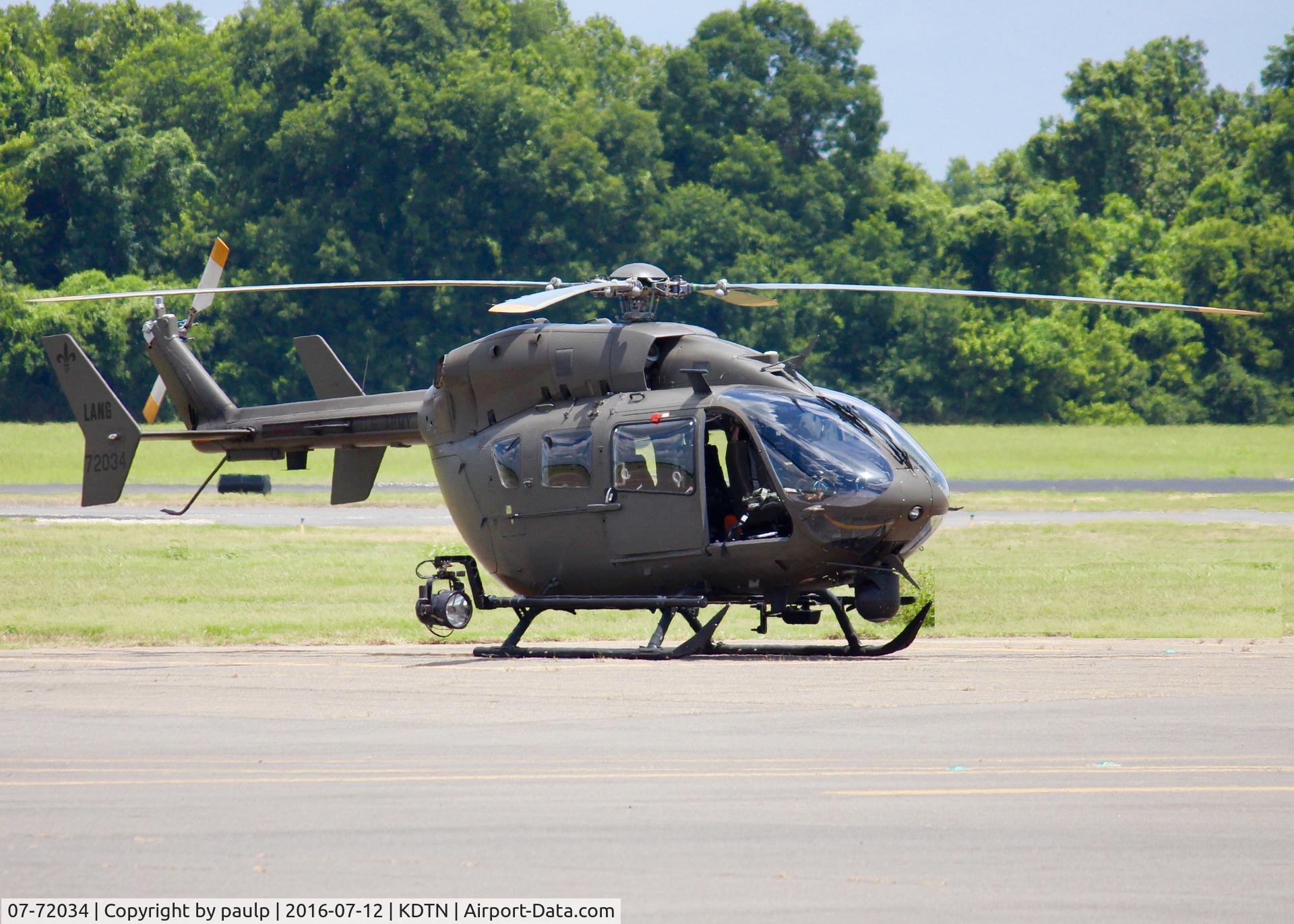 07-72034, 2007 Eurocopter UH-72A Lakota C/N 9170, At Downtown Shreveport. Looks like some accessories have been added since last time i photographed this Helo.