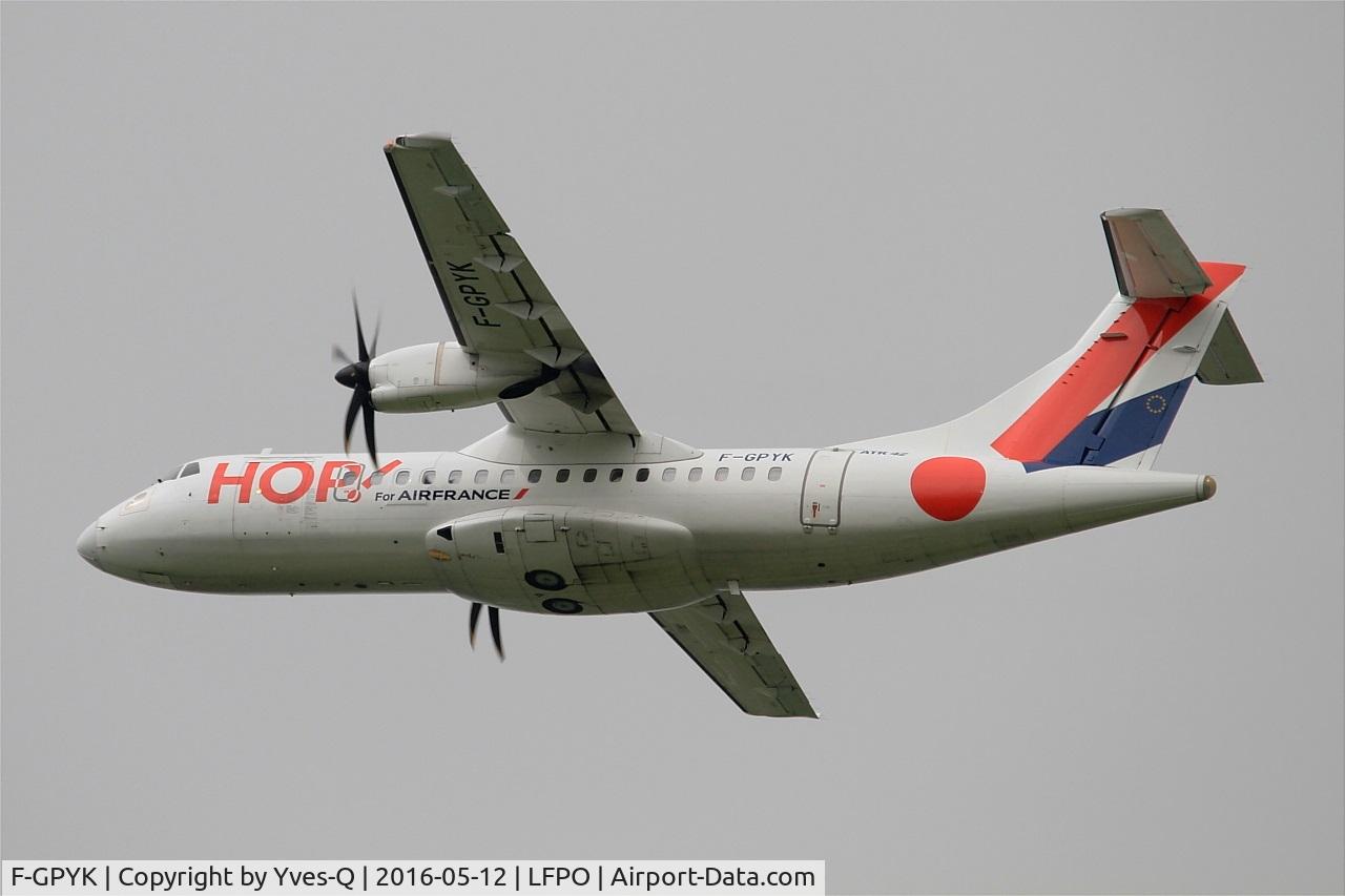 F-GPYK, 1997 ATR 42-500 C/N 537, ATR 42-500, Take off rwy 24, Paris-Orly airport (LFPO-ORY)