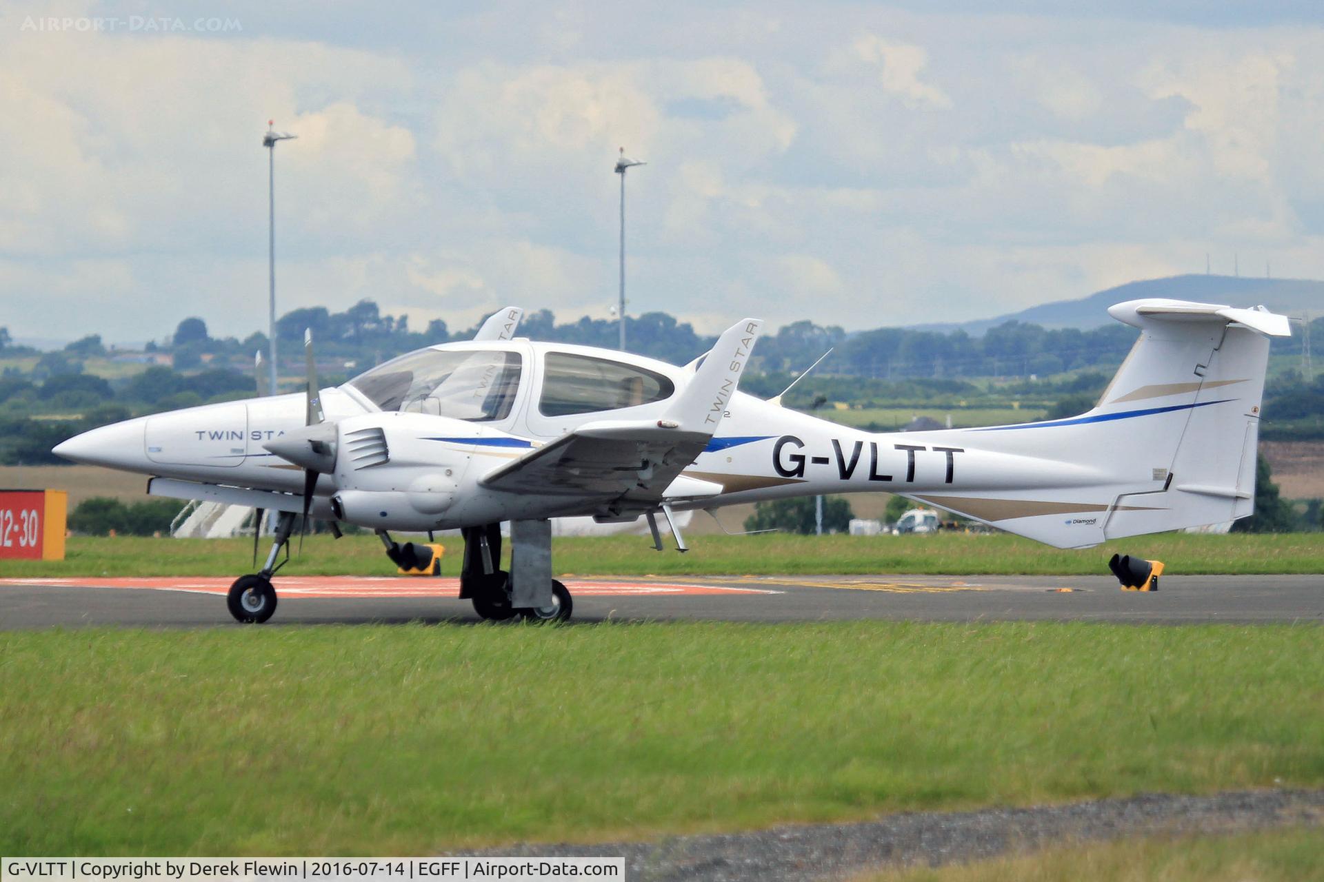 G-VLTT, 2008 Diamond DA-42 Twin Star C/N 42.AC116, Twin Star, EGFF resident, previously N516TS, SP-DLP, parked up.