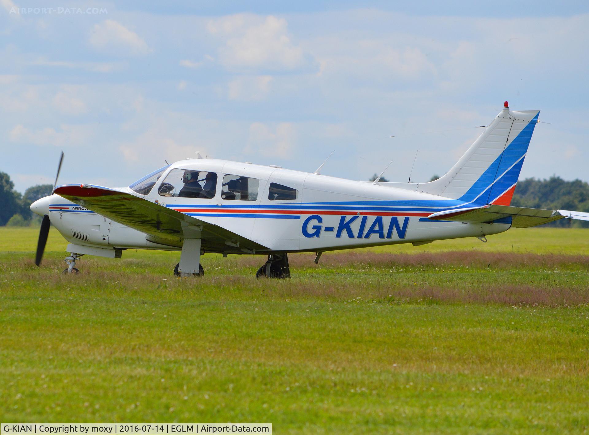 G-KIAN, 1978 Piper PA-28R-201 Cherokee Arrow III C/N 28R-7837022, Piper Cherokee Arrow III at White Waltham. Ex SE-LLP
