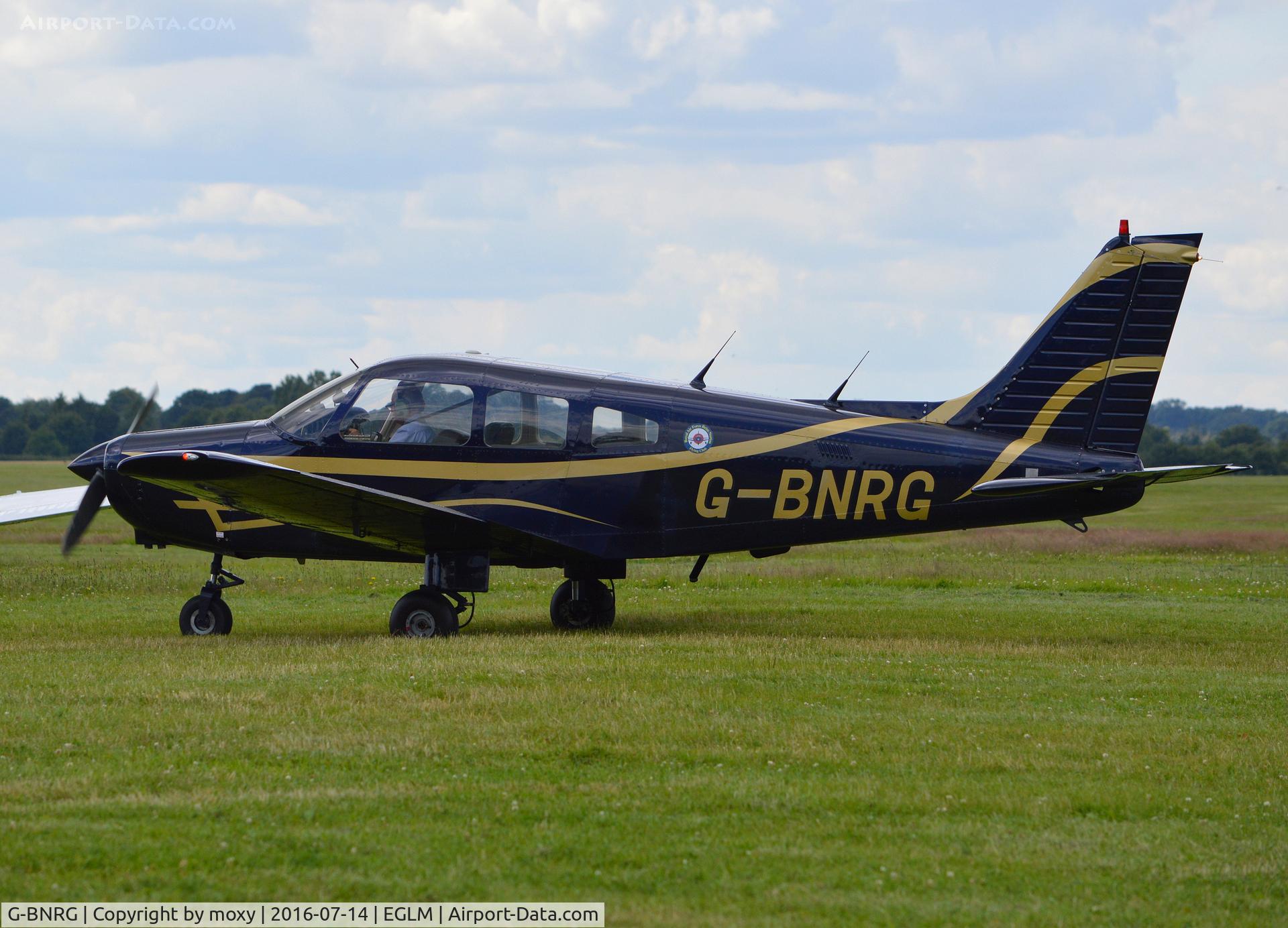 G-BNRG, 1981 Piper PA-28-161 Cherokee Warrior II C/N 28-8116217, Piper Cherokee Warrior II at White Waltham. Ex N83810