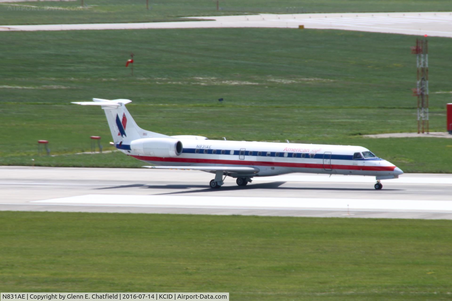 N831AE, 2002 Embraer ERJ-140LR (EMB-135KL) C/N 145616, Departing runway 27