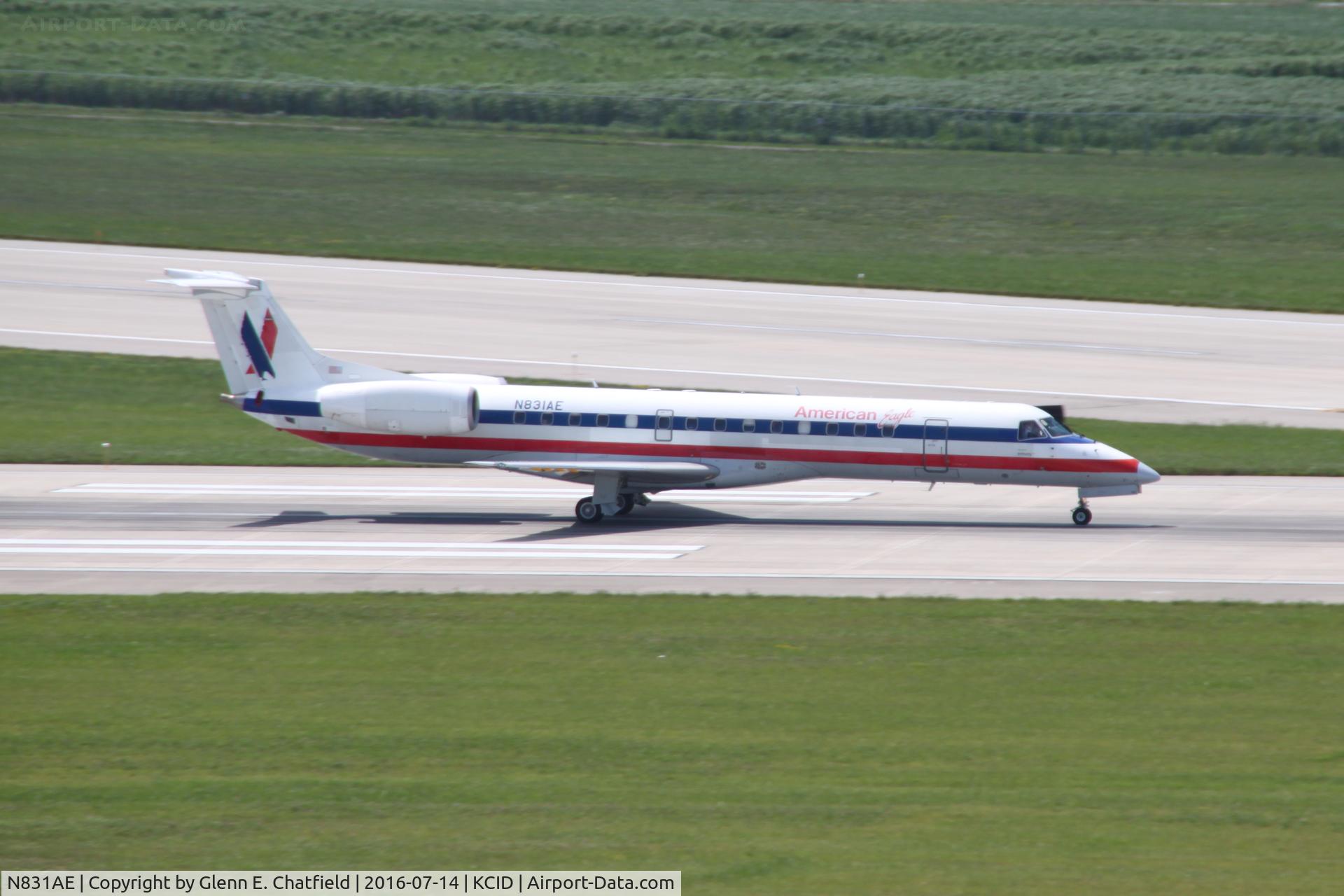 N831AE, 2002 Embraer ERJ-140LR (EMB-135KL) C/N 145616, Departing runway 27