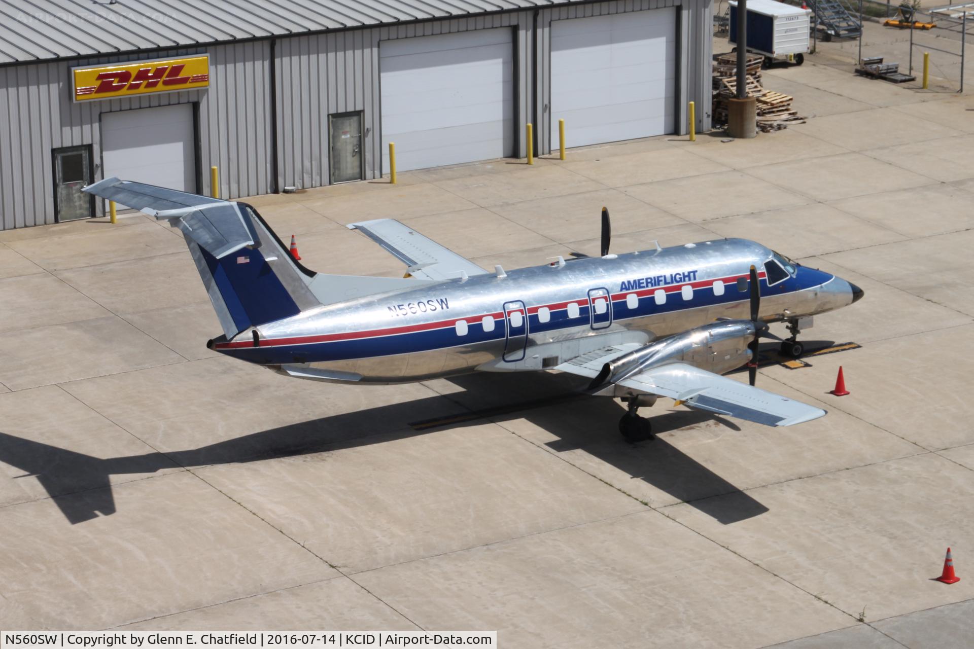 N560SW, 1998 Embraer EMB-120ER Brasilia C/N 120334, At base of control tower