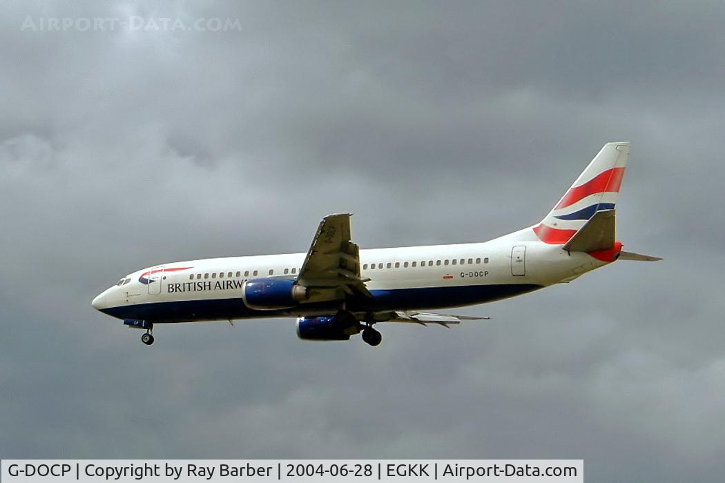 G-DOCP, 1992 Boeing 737-436 C/N 25850, Boeing 737-436 [25850] (British Airways) Gatwick~G 2806/2004