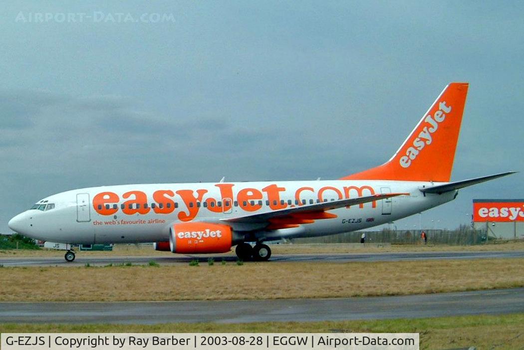 G-EZJS, 2002 Boeing 737-73V C/N 32414, Boeing 737-73V [32414] (Easyjet) Luton~G 28/08/2003
