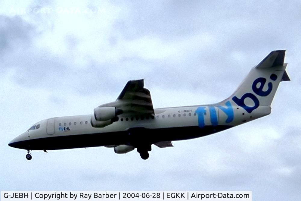 G-JEBH, 1991 British Aerospace BAe.146-300 C/N E3205, BAe 146-300 [E3205] (Flybe) Gatwick~G 28/06/2004