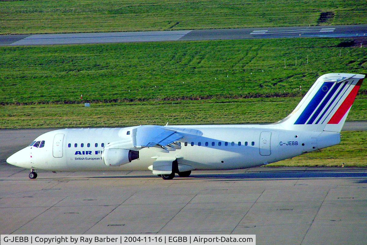 G-JEBB, 1991 British Aerospace BAe.146-300 C/N E3185, BAe 146-300 [E3185] (Cityjet/Air France) Birmingham Int'l~G 16/11/2004