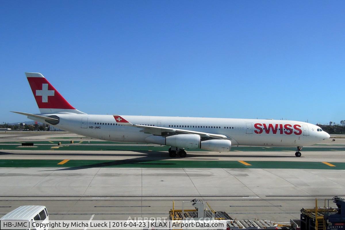 HB-JMC, 2003 Airbus A340-313 C/N 546, At LAX