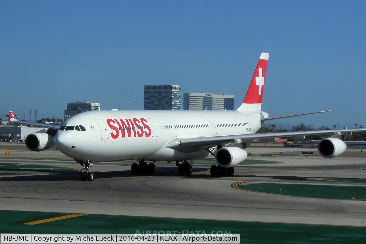HB-JMC, 2003 Airbus A340-313 C/N 546, At LAX