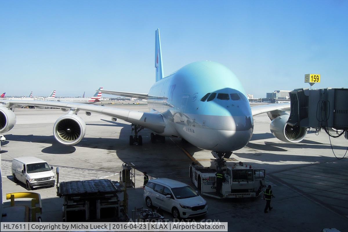 HL7611, 2010 Airbus A380-861 C/N 35, At LAX