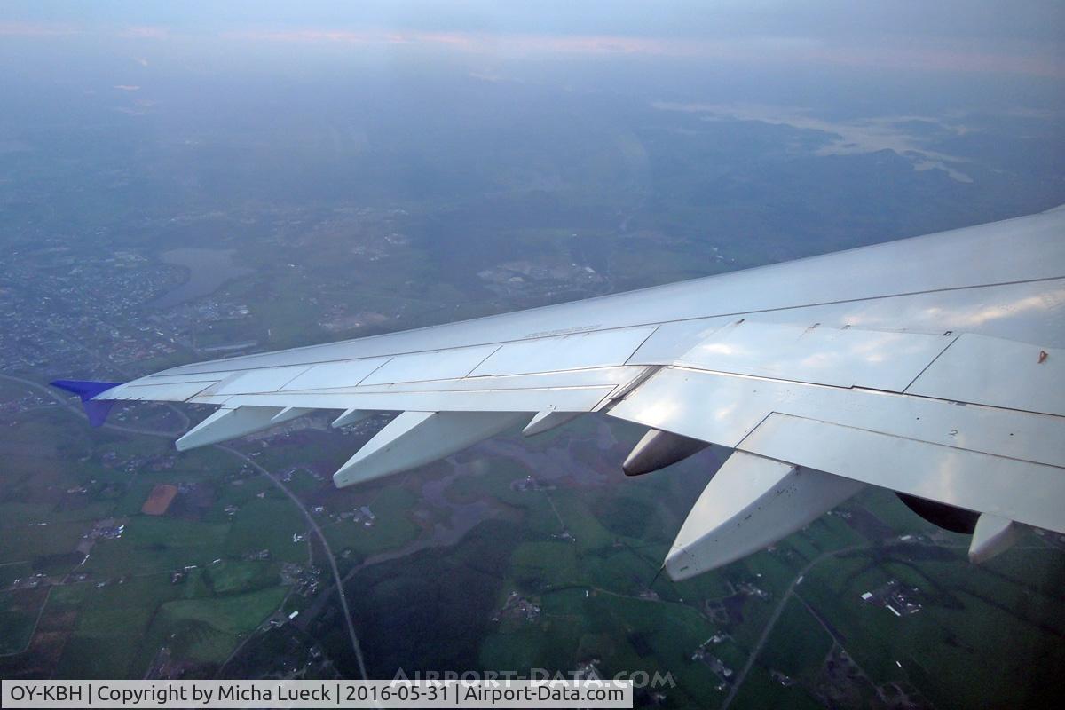 OY-KBH, 2002 Airbus A321-232 C/N 1675, Climbing out of Stavanger (SVG-CPH)