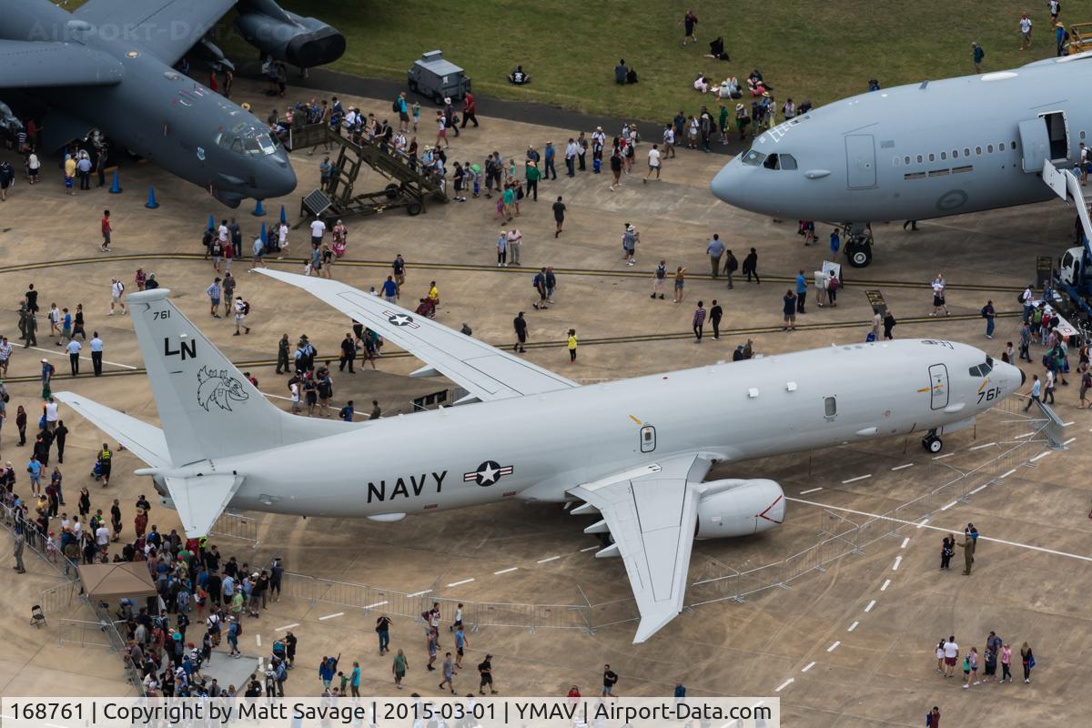 168761, 2015 Boeing P-8A Poseidon C/N 42257/4938, On display at the Australian Intl Airshow at Avalon YMAV