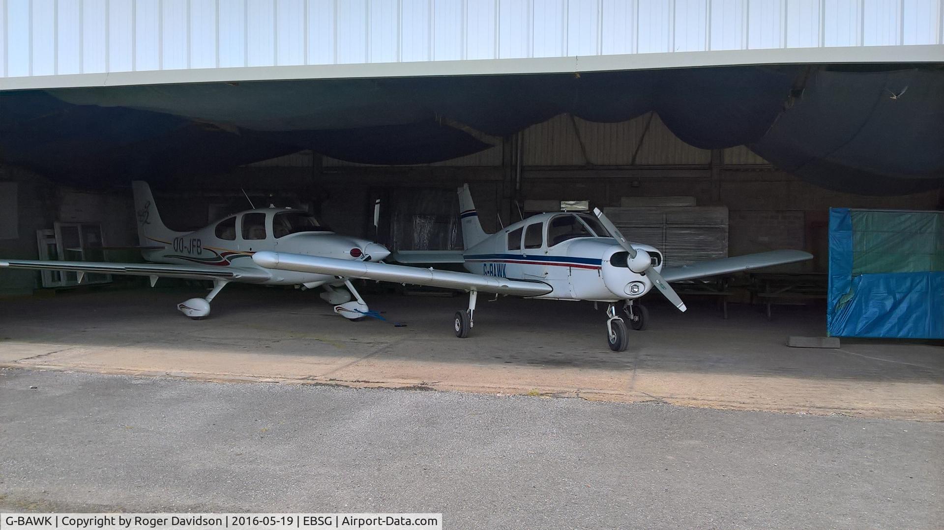 G-BAWK, 1973 Piper PA-28-140 Cherokee F C/N 28-7325243, At EBSG
